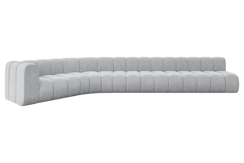 Narożnik lewostronny modułowy Karex-L3 - 490x194x70 cm Szary 758634
