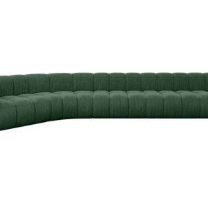 Narożnik lewostronny modułowy Karex-L3 – 490x194x70 cm Zielony 758476