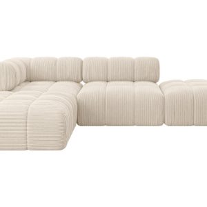 Narożnik lewostronny modułowy KERRU-L1 285x190x70 cm Beżowy 707937