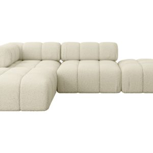 Narożnik lewostronny modułowy KERRU-L1 285x190x70 cm Beżowy 707754