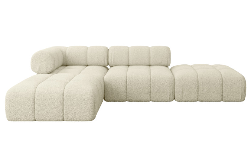 Narożnik lewostronny modułowy KERRU-L1 285x190x70 cm Beżowy 707754