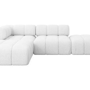 Narożnik lewostronny modułowy KERRU-L1 285x190x70 cm Biały 707804