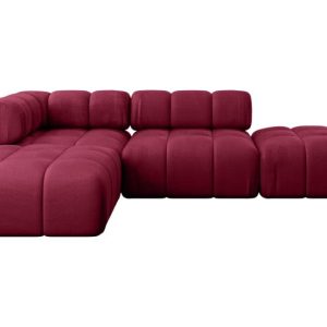 Narożnik lewostronny modułowy KERRU-L1 285x190x70 cm Bordowy 707931