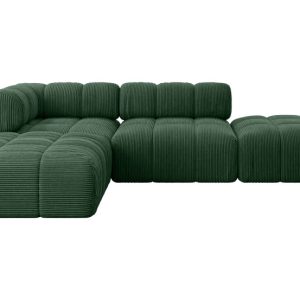 Narożnik lewostronny modułowy KERRU-L1 285x190x70 cm Zielony 707909
