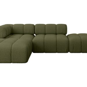 Narożnik lewostronny modułowy KERRU-L1 285x190x70 cm Zielony 707923