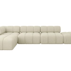 Narożnik lewostronny modułowy KERRU-L2 380x190x70 cm beżowy 692757