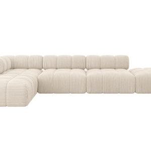 Narożnik lewostronny modułowy KERRU-L2 380x190x70 cm beżowy 692749