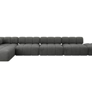Narożnik lewostronny modułowy KERRU-L3 475x190x70 cm Grafitowy 707752