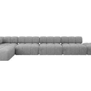 Narożnik lewostronny modułowy KERRU-L3 475x190x70 cm Jasny szary 707920