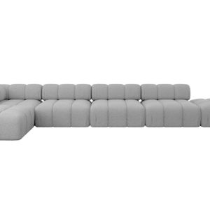 Narożnik lewostronny modułowy KERRU-L3 475x190x70 cm Jasny szary 707779