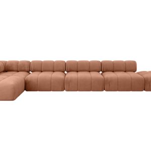 Narożnik lewostronny modułowy KERRU-L3 475x190x70 cm Morelowy 707879