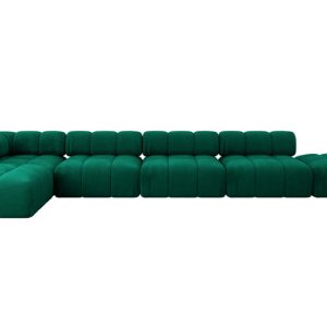 Narożnik lewostronny modułowy KERRU-L3 475x190x70 cm Zielony 707833