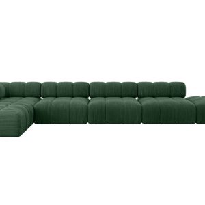 Narożnik lewostronny modułowy KERRU-L3 475x190x70 cm Zielony 707796
