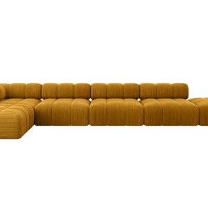 Narożnik lewostronny modułowy KERRU-L3 475x190x70 cm Żółty 707769