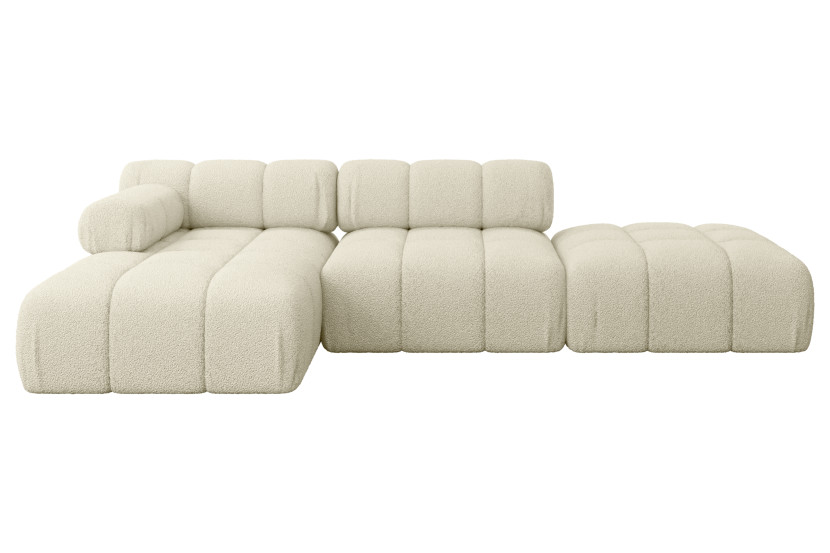 Narożnik lewostronny modułowy LIZUR-L1 285x160x70 cm Beżowy 683278