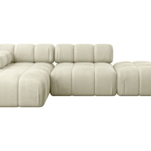 Narożnik lewostronny modułowy LIZUR-L1 285x160x70 cm Beżowy 683335