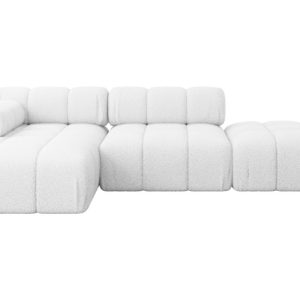 Narożnik lewostronny modułowy LIZUR-L1 285x160x70 cm Biały 683336