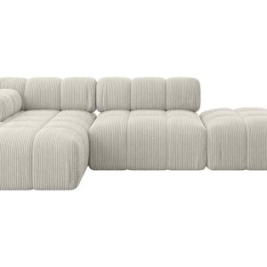 Narożnik lewostronny modułowy LIZUR-L1 285x160x70 cm Kremowy 683276