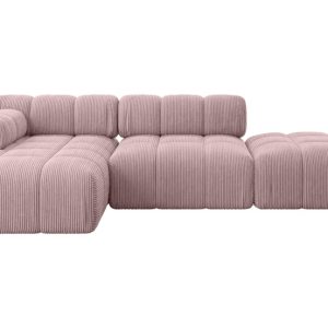 Narożnik lewostronny modułowy LIZUR-L1 285x160x70 cm Różowy 683337