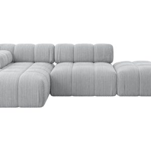 Narożnik lewostronny modułowy LIZUR-L1 285x160x70 cm Szary 683343