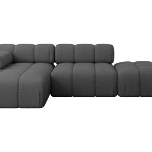 Narożnik lewostronny modułowy LIZUR-L1 285x160x70 cm Szary 683309
