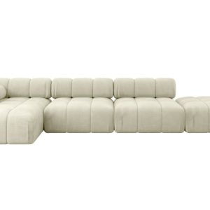 Narożnik lewostronny modułowy LIZUR-L2 380x160x70 cm Beżowy 683316