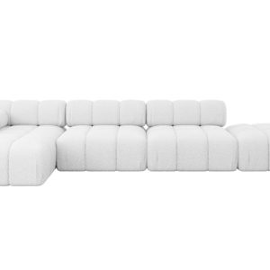 Narożnik lewostronny modułowy LIZUR-L2 380x160x70 cm Biały 683350