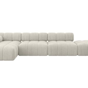 Narożnik lewostronny modułowy LIZUR-L2 380x160x70 cm Kremowy 683304