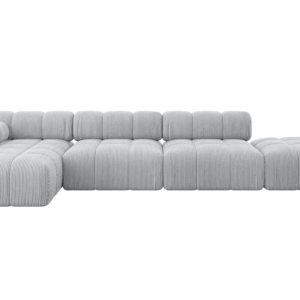 Narożnik lewostronny modułowy LIZUR-L2 380x160x70 cm Szary 683262