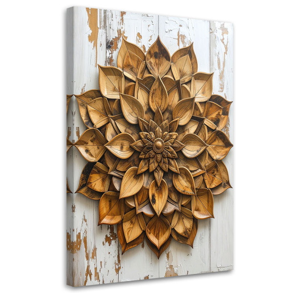 Obraz do salonu sypialni biura gabinetu, Mandala Zen Spa Shabby chic 80x120 884776