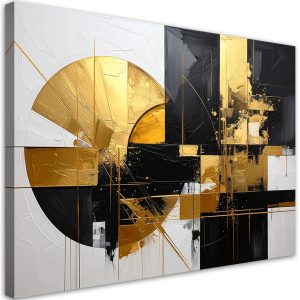 Obraz do salonu sypialni biura, Geometryczna abstrakcja złote 120×80 888551 Obraz do salonu sypialni biura, Geometryczna abstrakcja złote 120×80 888551
