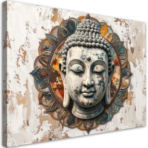 Obraz do salonu sypialni biura, Głowa Buddy Zen Spa Orient 120×80 883160 Obraz do salonu sypialni biura, Głowa Buddy Zen Spa Orient 120×80 883160