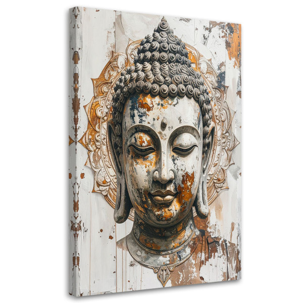 Obraz do salonu sypialni biura, Głowa Buddy Zen Spa Orient 80x120 882920