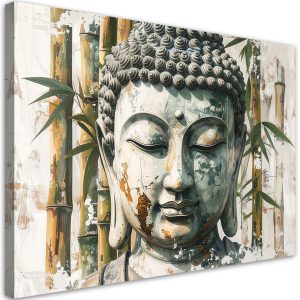 Obraz do salonu sypialni biura, Harmonia Budda Zen Spa Bambus 30×20 882880 Obraz do salonu sypialni biura, Harmonia Budda Zen Spa Bambus 30×20 882880