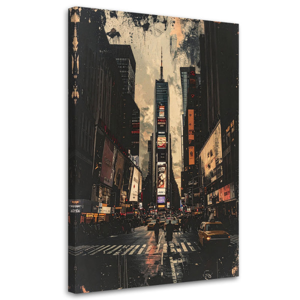 Obraz do salonu sypialni biura hotelu, Nowy Jork Times Square 20x30 883036