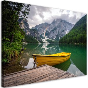 Obraz do salonu sypialni biura, Jezioro łódka góry pejzaż 30×20 884815 Obraz do salonu sypialni biura, Jezioro łódka góry pejzaż 30×20 884815