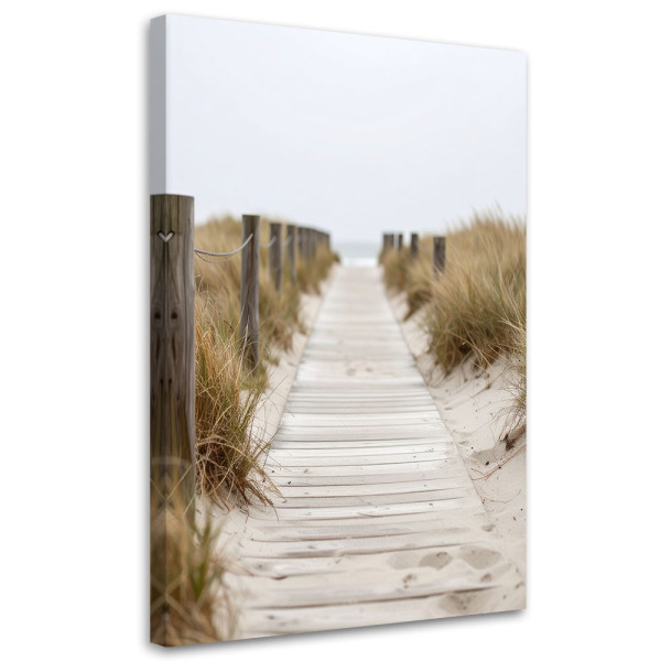 Obraz do salonu sypialni biura, Kładka na plażę krajobraz natura 20x30 888357