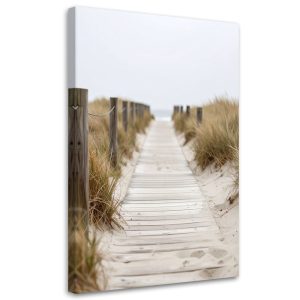 Obraz do salonu sypialni biura, Kładka na plażę krajobraz natura 40×60 777983 Obraz do salonu sypialni biura, Kładka na plażę krajobraz natura 40×60 777983