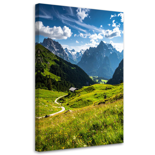 Obraz do salonu sypialni biura, Krajobraz góry doliny natura 40x60 884441