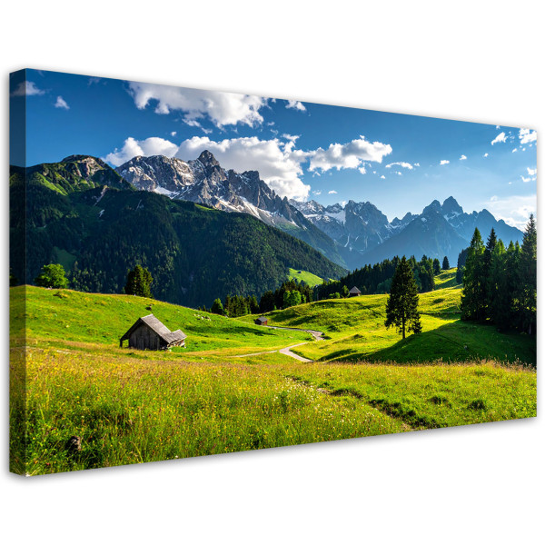 Obraz do salonu sypialni biura, Krajobraz góry doliny natura 80x40 885211