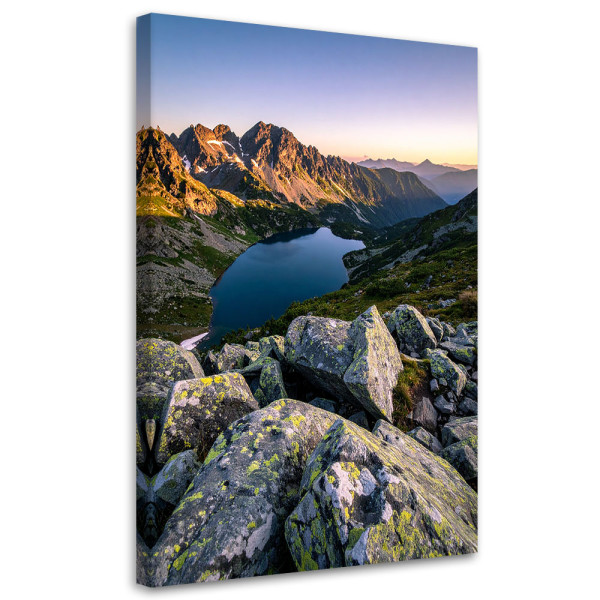 Obraz do salonu sypialni biura, Krajobraz jezioro góry natura 40x60 884608