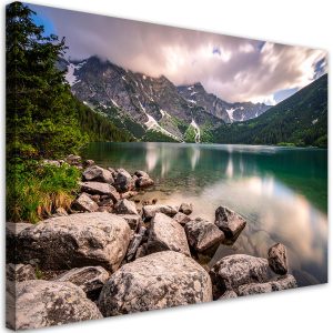 Obraz do salonu sypialni biura, Krajobraz jezioro góry natura 45×30 885218 Obraz do salonu sypialni biura, Krajobraz jezioro góry natura 45×30 885218