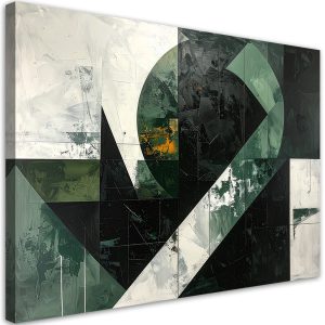 Obraz do salonu sypialni biura kuchni, Abstrakcja kształty zielony 90×60 884805 Obraz do salonu sypialni biura kuchni, Abstrakcja kształty zielony 90×60 884805