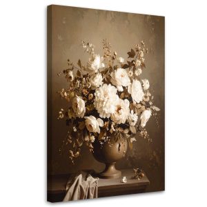 Obraz do salonu sypialni biura kuchni, Kwiaty w wazonie bukiet retro 60×90 886251 Obraz do salonu sypialni biura kuchni, Kwiaty w wazonie bukiet retro 60×90 886251