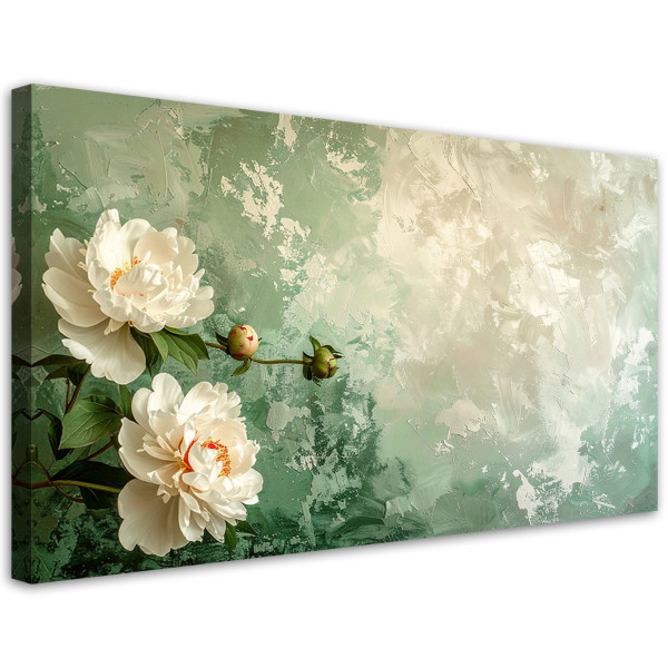 Obraz do salonu sypialni biura, Kwiaty w stylu shabby chic 100x50 882613