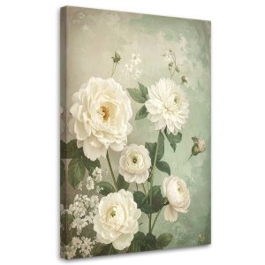 Obraz do salonu sypialni biura, Kwiaty w stylu shabby chic bukiet 80×120 884602 Obraz do salonu sypialni biura, Kwiaty w stylu shabby chic bukiet 80×120 884602
