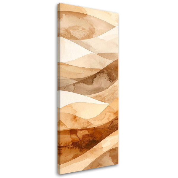 Obraz do salonu sypialni biura loftu, Abstrakcyjne fale pastelowy 50x150 888537