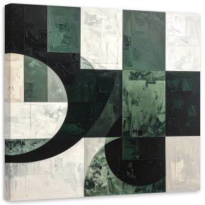 Obraz do salonu sypialni biura loftu, Zielona geometryczna 50×50 887423 Obraz do salonu sypialni biura loftu, Zielona geometryczna 50×50 887423