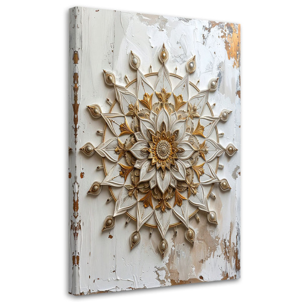 Obraz do salonu sypialni biura, Mandala Zen Spa Orientalny 80x120 882980