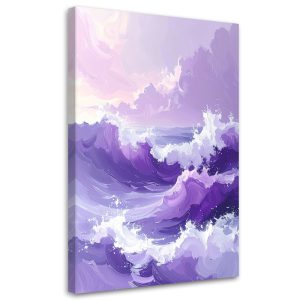 Obraz do salonu sypialni biura, Morze Fale Pastelowy Krajobraz 30×45 887922